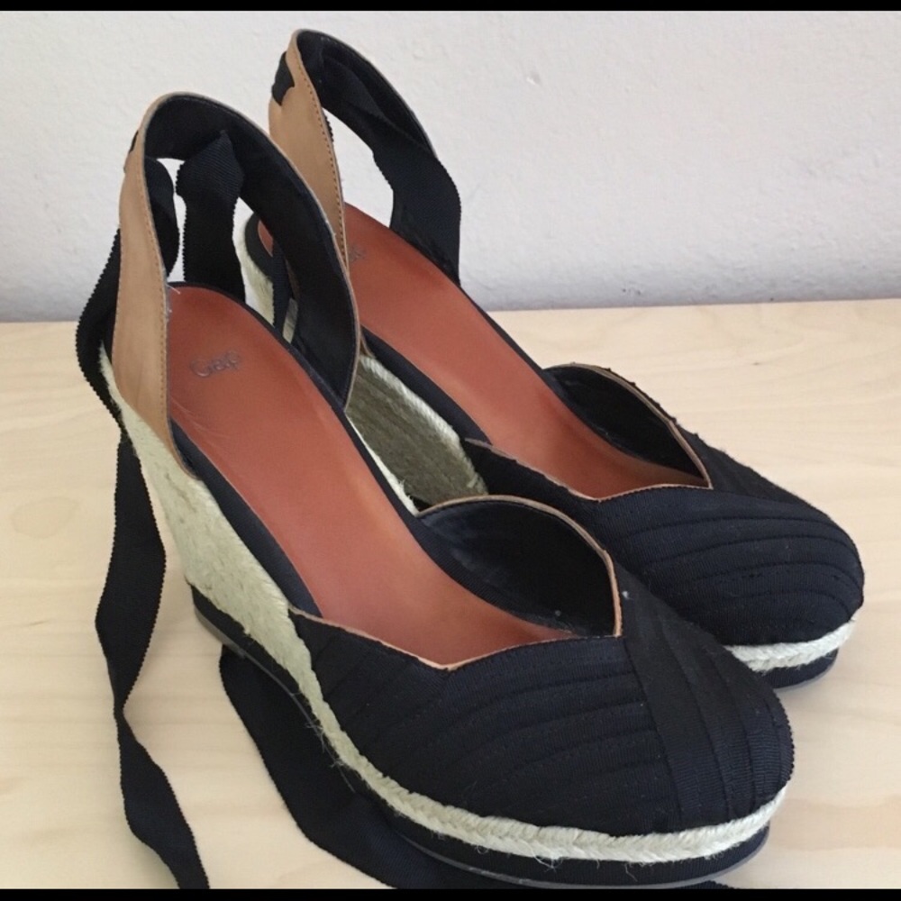 Gap espadrille wedges in black